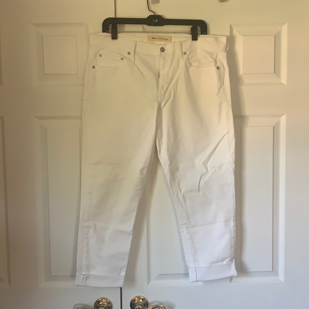 White above the angles pants